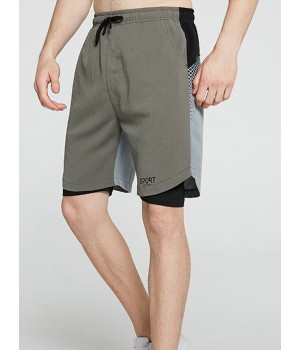 Mens Casual Breathable Drawstring Loose Fit Comfy Home Shorts