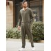 Men Loose Long Sleeve Onsie Solid Color Trousers