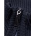 Mens Solid Color High Neck Knitted Warm Long Sleeve Sweaters